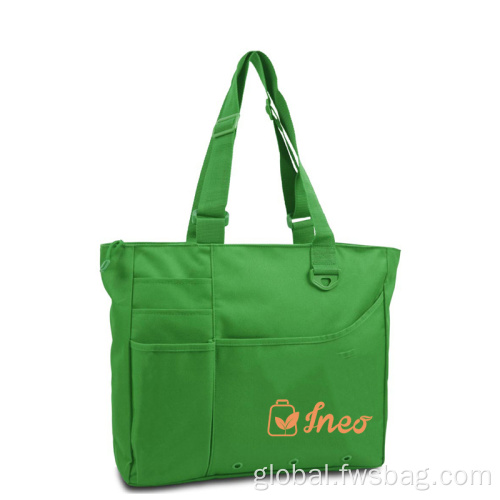 Black Tote Bag Custom Conference With Adjustable Handles Shopping Bag Supplier